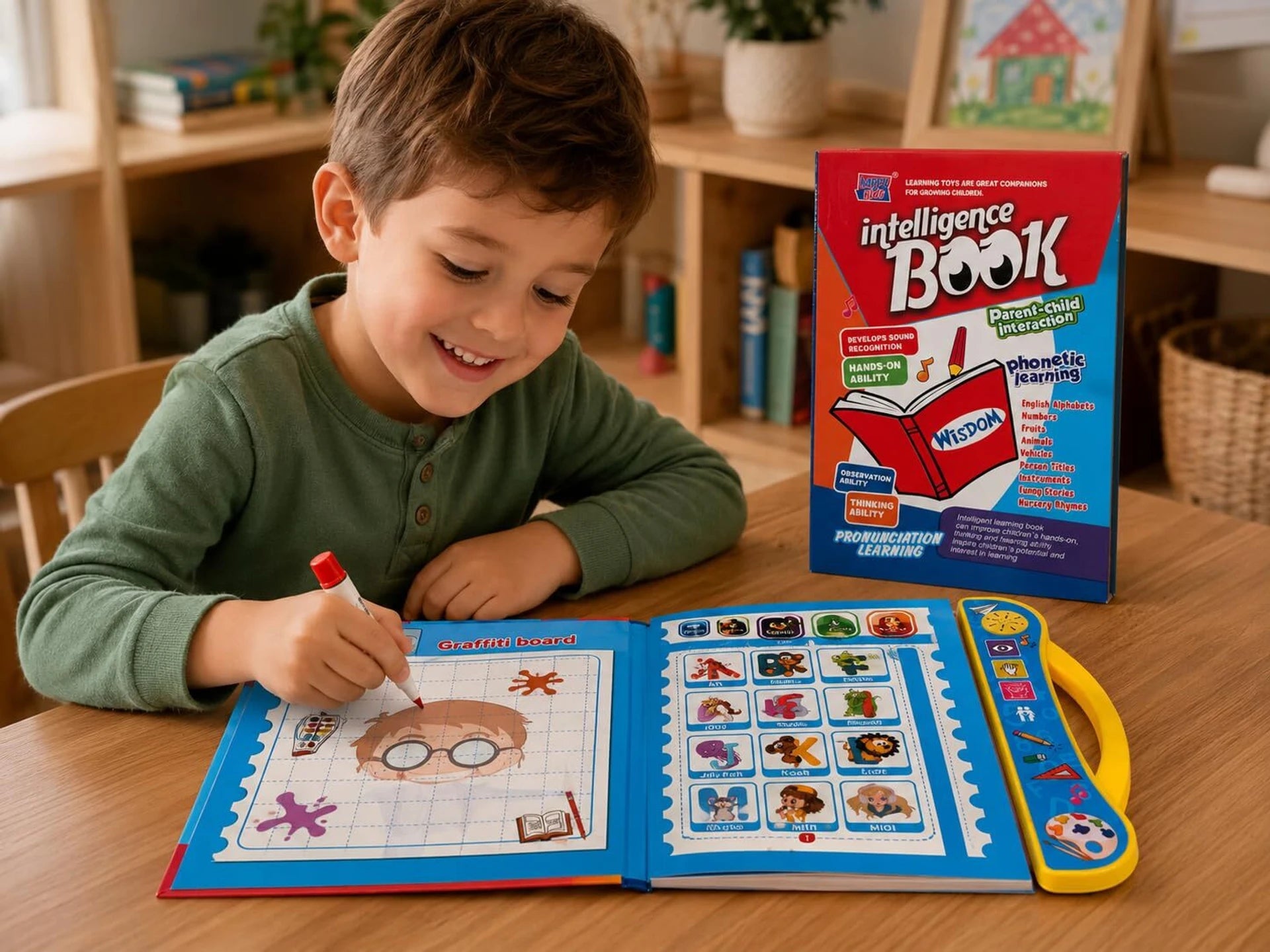 Intelligence Learning Book | Educational Electronic Activity Book for kids