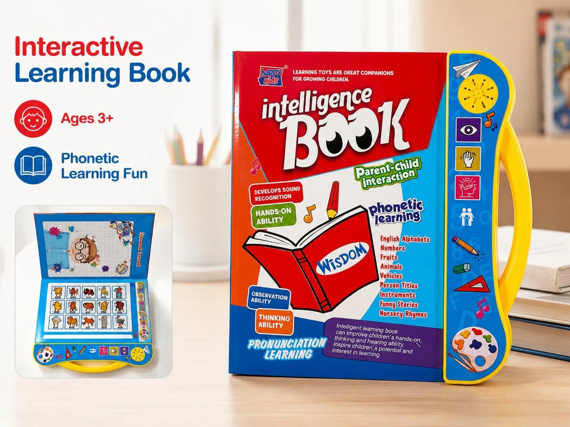 Intelligence Learning Book | Educational Electronic Activity Book for kids
