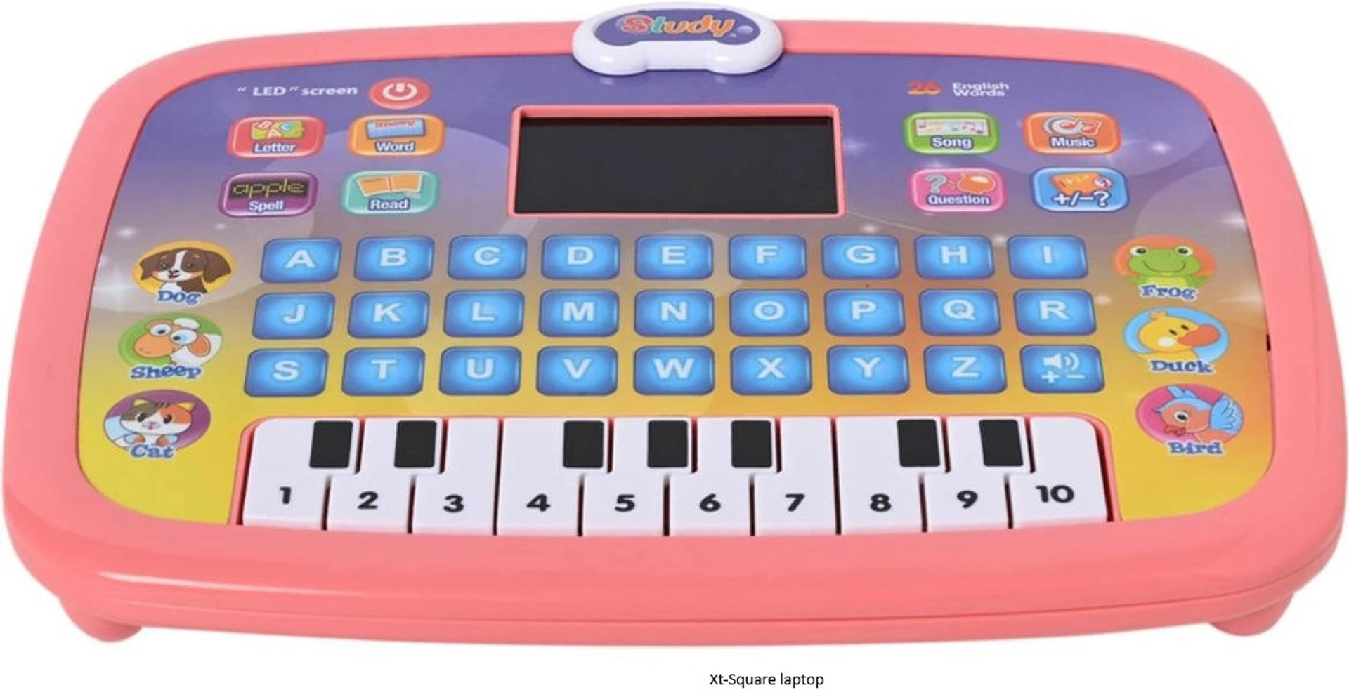 Educational Laptop Toy with Animal Learning, Reading Practice