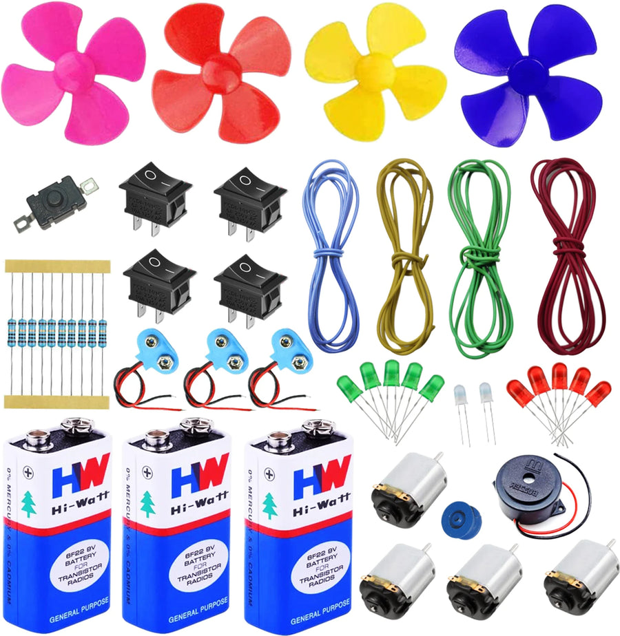 DIY Science Experiment School Science Project dc Motor kit 51 Item