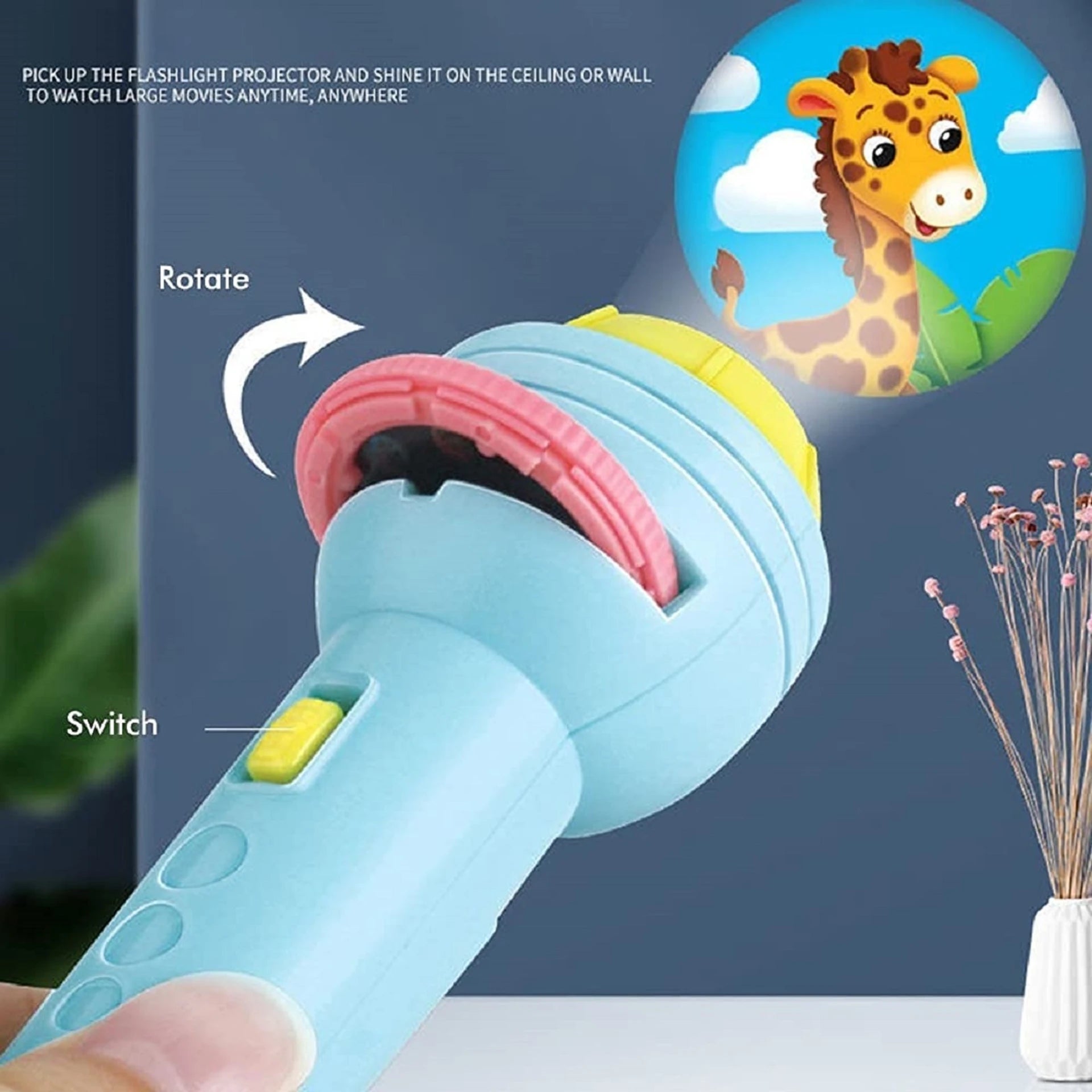 Projector Flashlight Torch with 6 Reels & 48 Pattern